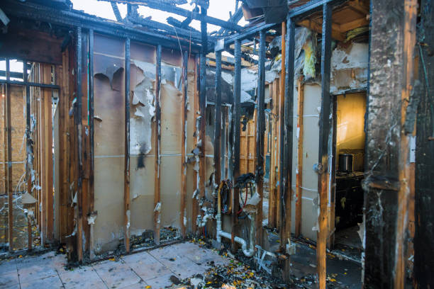 Professional Fire Damage Removal technician working in Oceanside, NY